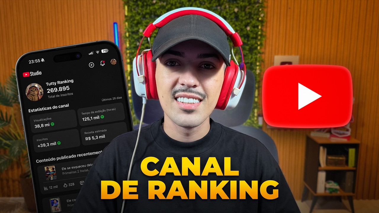Como Criar um CANAL DARK de RANKING no YouTube! (+R$10.000/Mês) - PASSO A PASSO