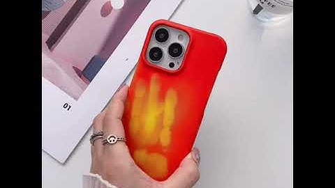 Thermal Sensor Case Heat Induction Fluorescent Temperature Sensing Back Cover for iPhone #shorts