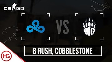 Cloud9 vs BIG - Cobblestone, B Rush Execute (CS:GO Strategy Breakdown #27)
