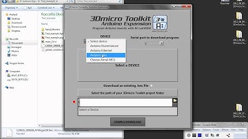 Test example - Directly firmware download - 3Dmicro Toolkit Arduino Expansion