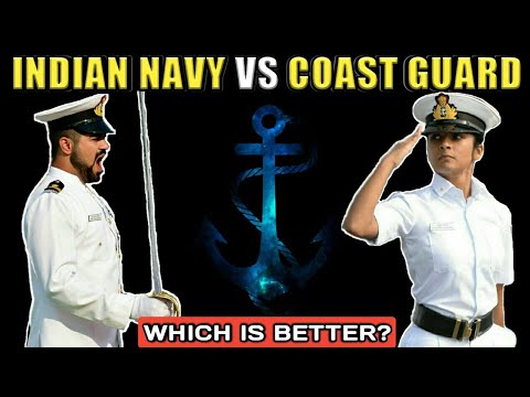 Indian Navy Vs Indian Coast Guard - Difference Between Indian Navy And Indian Coast Guard (Hindi)