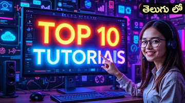 Top 10 Best Computer Tutorials for Beginners in Telugu - Computer Basics to Advanced Tutorials