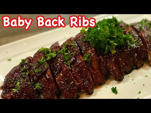 How to make BBQ Baby Back Ribs | Fall-off-the-bone oven baked Ribs | Filipino Pinoy Simple Cooking