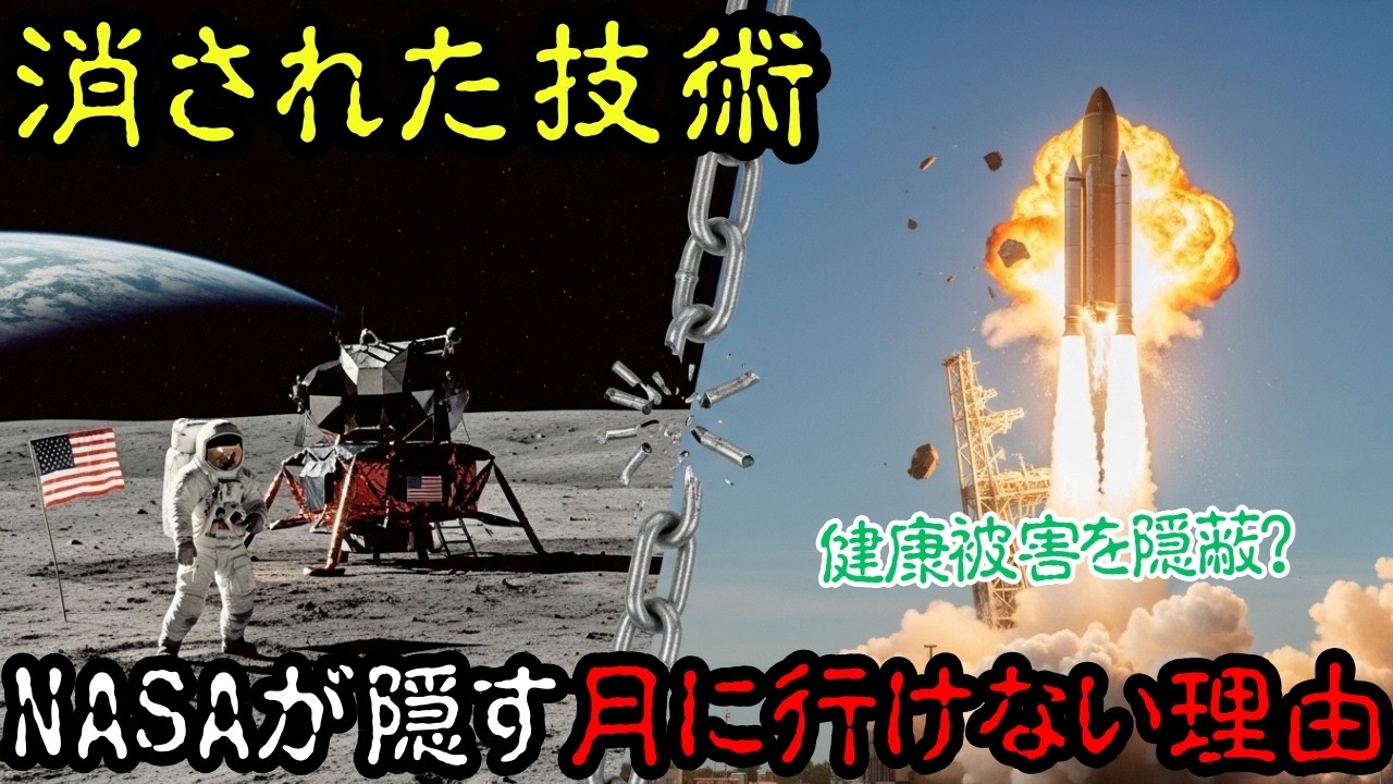 NASA職員が告発！月に行けない本当の理由とは｜55年間封印された放射線の真実と宇宙飛行士の健康被害【アポロ計画の闇】