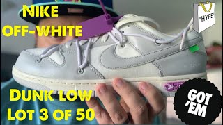 Nike X Off-White Dunk Low “The 50”!! Lot 3 of 50!! These are 🔥🔥. Sneaker review!