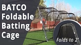 folding batting cage