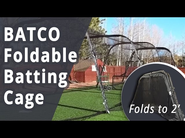 Batco Foldable Batting Cage for Baseball and Softball 