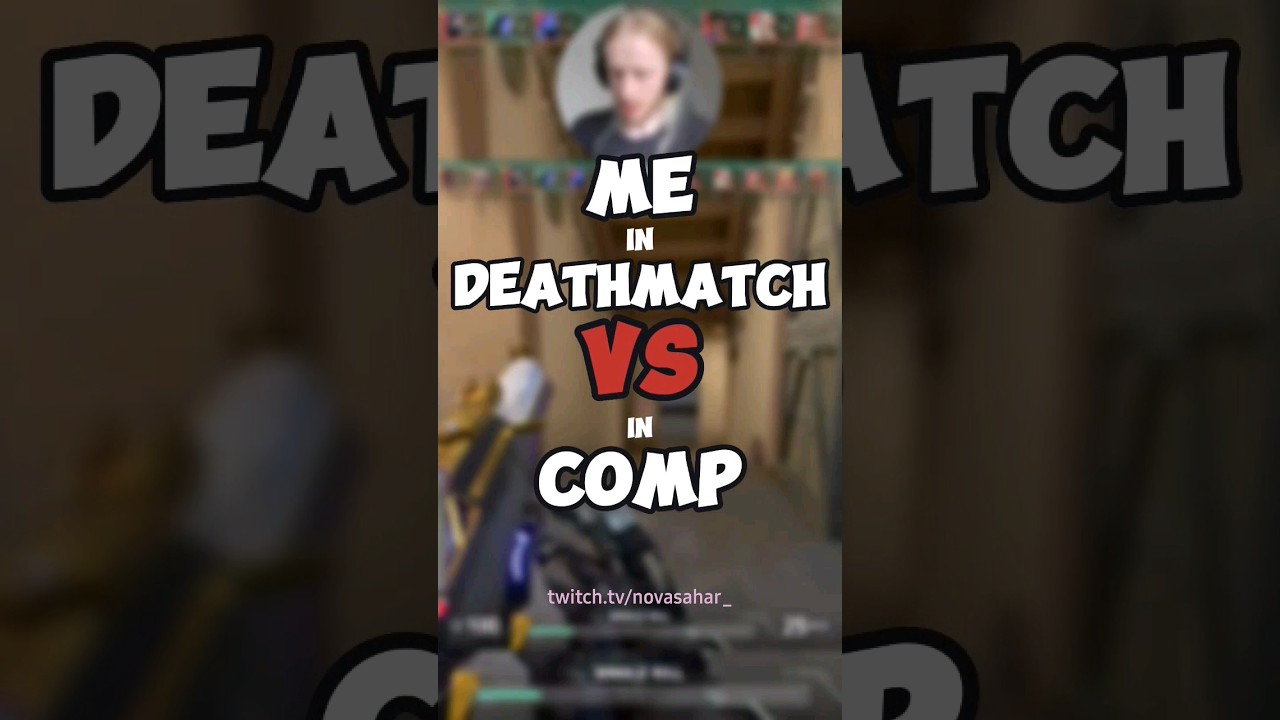 me in DEATHMATCH vs me in COMP 😫😫🥲 like if u can relate👍 