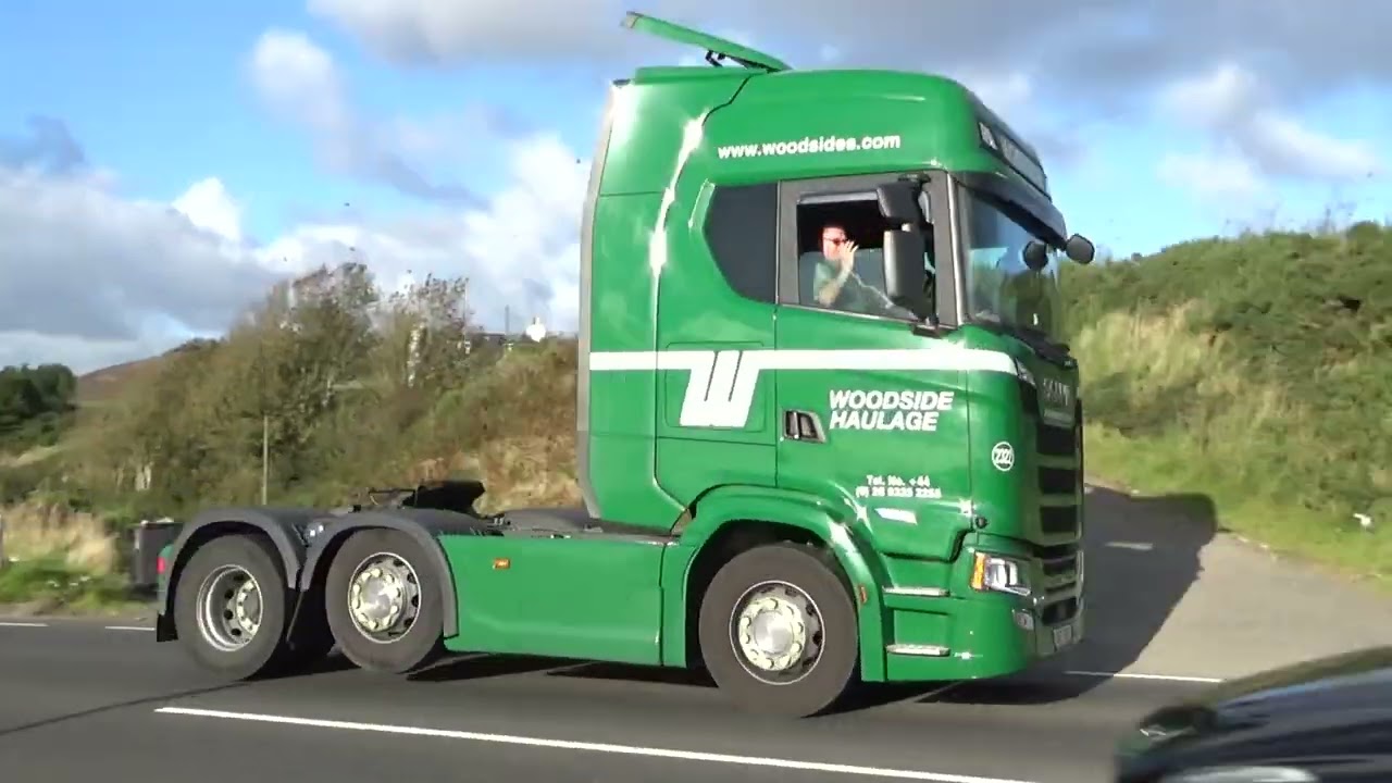 Irish & Scottish Truck action Cairnryan Port Part 1