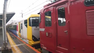 【E257系の赤い車両 見納め‼️】EF81-141号機+E257系NB-10編成 秋田総合車両センターへ