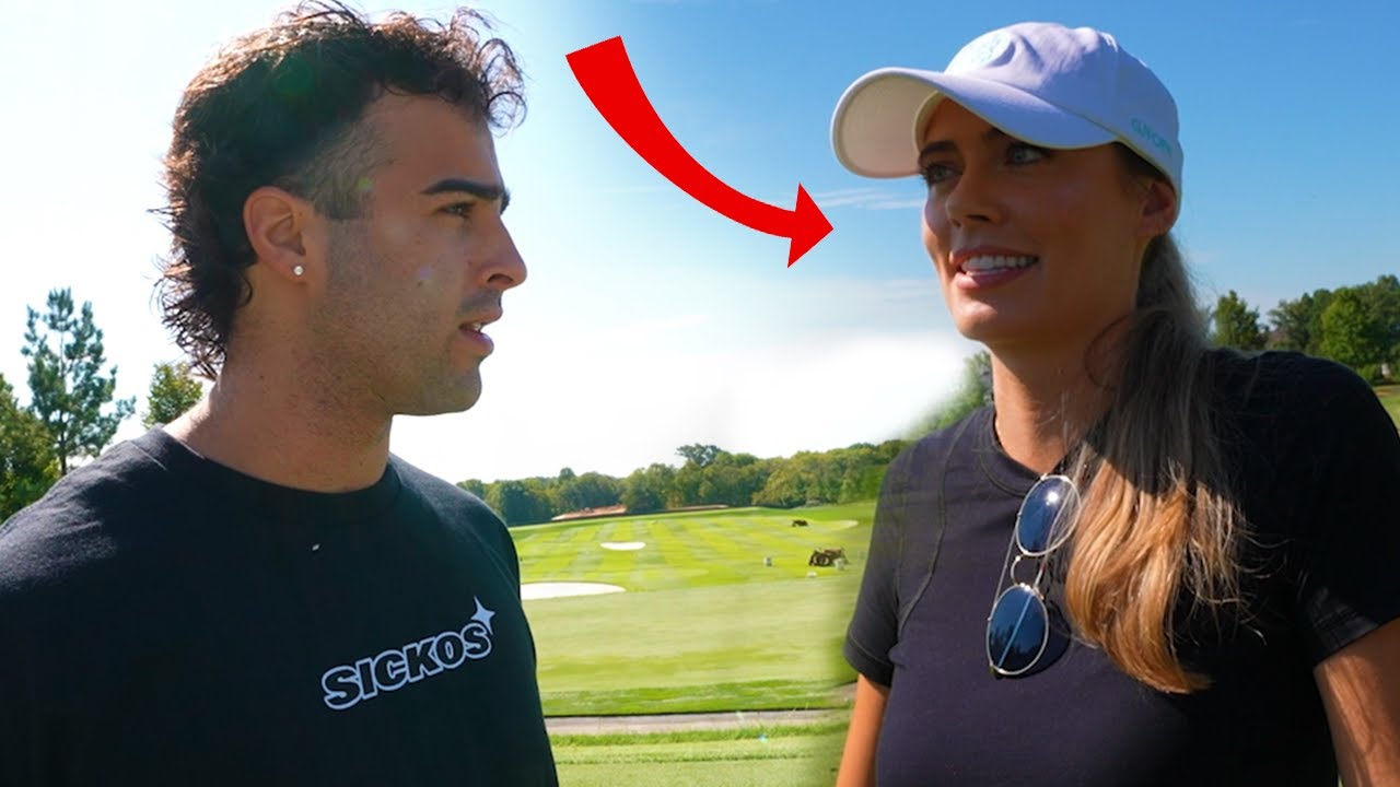 She Gave Nick A Golf Lesson!
