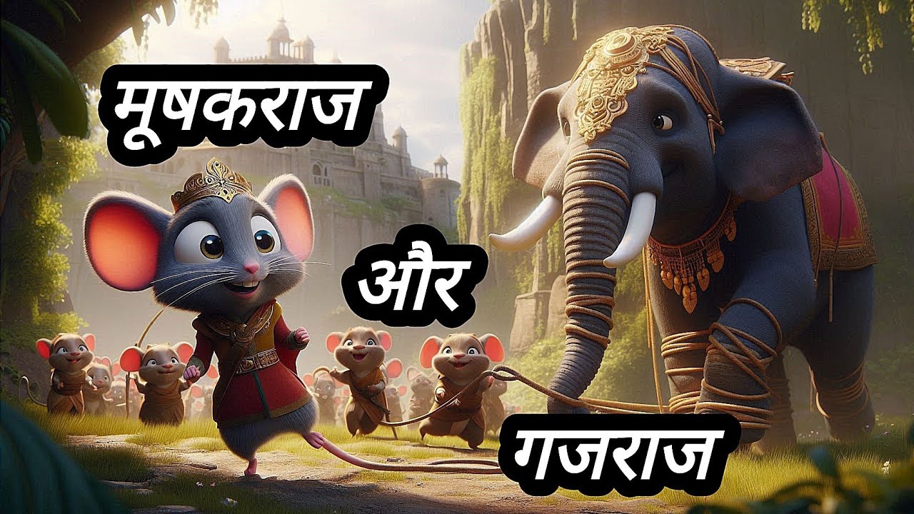 मूषकराज और गजराज | MUSHAKRAJ AUR GAJRAJ | HINDI KIDS MORAL STORY ...