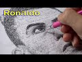 Challenging to draw Ronaldo with multiple commentaries