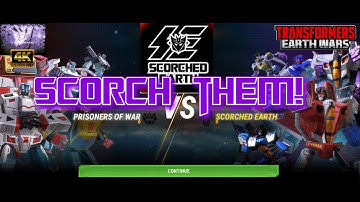 Scorch Them!- Top War SE vs POW New Buffs- Transformers Earth Wars- TFEW 4K UHD #tfew #transformers