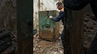 Abandoned Rusted Vintage Safe Restoration vintage #satisfying #timelapse #fyp