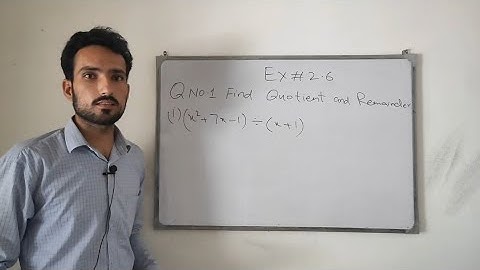 10th class math exercise 2.6 Part 1 Q No 1 to Q No 3 | Synthetic Division | Chapter No. 2 PTB LAHORE