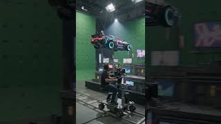 Sci-Fi Flying Car Crash in REAL Life! 🚗⚡ Mind-Blowing BTS  #behindthescenes #filmmaking #bts #vfx
