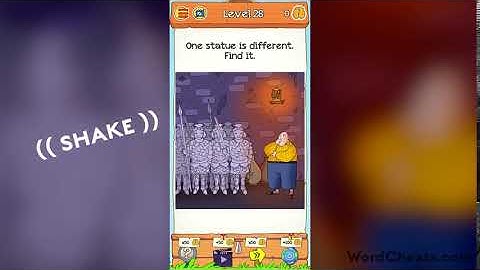 Braindom 2 Level 28 - One statue is different. Find it.