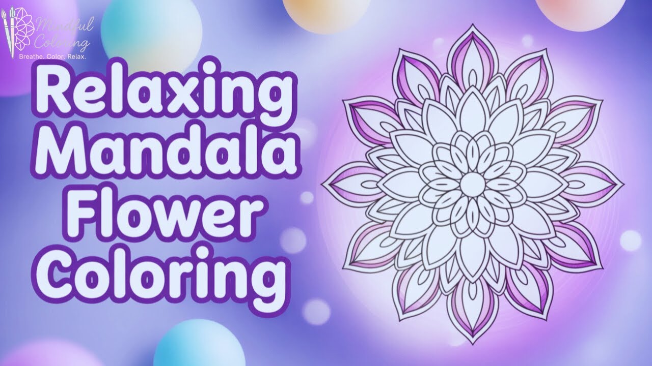 Relaxing Mandala Coloring 🌸🌀 | Calm & Cozy Coloring 