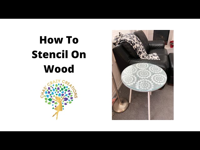 How to Stencil on Wood (Furniture and Decor) - Girl in the Garage®