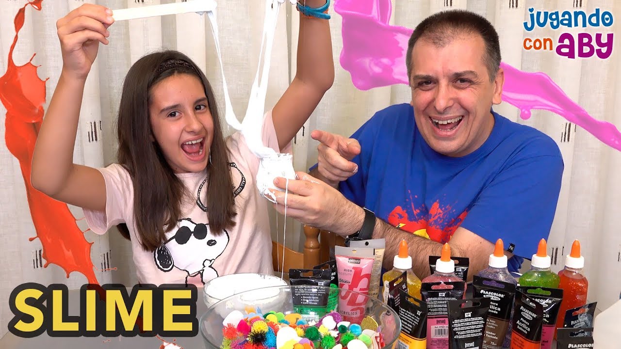 YOGURES DE SLIME CRUNCHY. Imitando Yogures de sabores con Slime | Aby