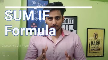 Chapter 46 | SUMIF Formula | Rohit Narang