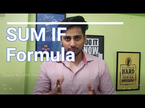 Chapter 46 | SUMIF Formula | Rohit Narang