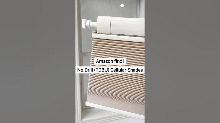 🛠️ No-Drill TDBU Cellular Shades