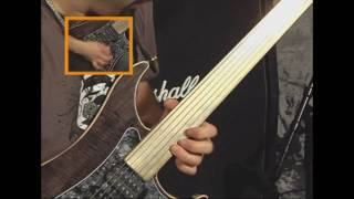 Mike Orlando - (Adrenaline Mob,Tred) Dig It/Sonic Stomp II - w/Fretless Guitar at Young Guitar Japan chords