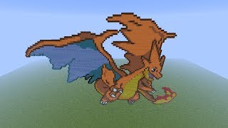 Minecraft Pixel Art - Mega Charizard Y
