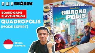 Board Game Playthrough EP270B - Quadropolis - Mode Expert