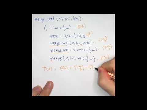 Merge Sort - Relação de recorrência