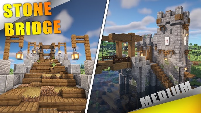 minecraft simple stonebridge