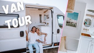 VAN TOUR | Insane Luxury OffGrid Van with Full kitchen and bathroom!