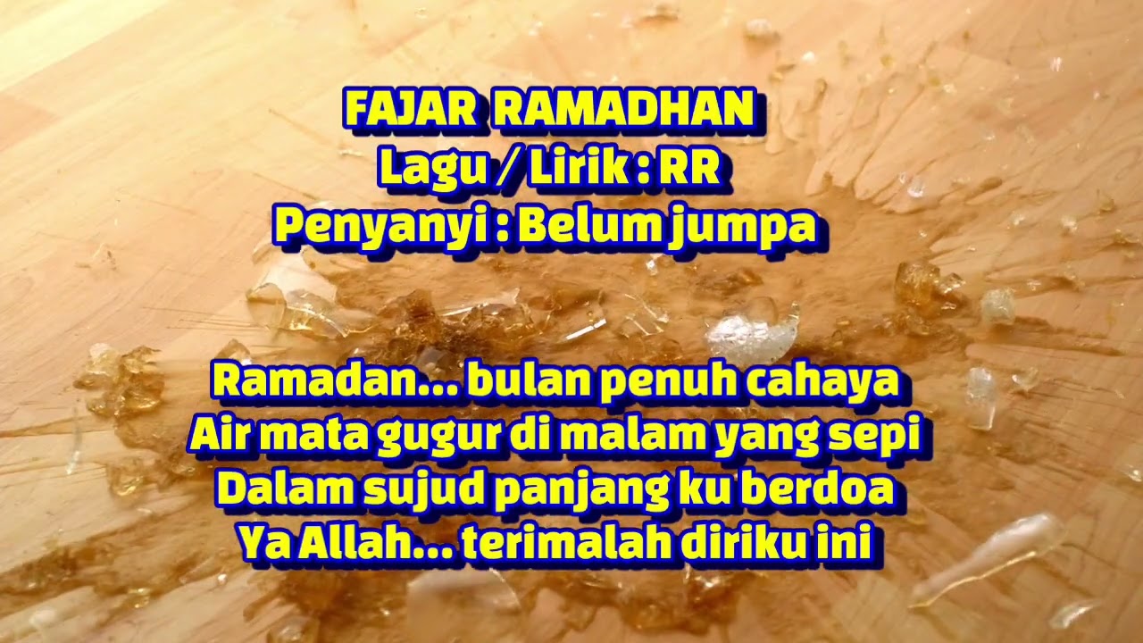FAJAR RAMADHAN - Lagu/Lirik :Rr