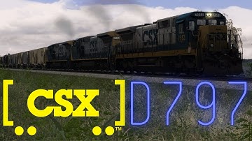 Train Simulator Classic CSX D797 Manifest From Hagerstown To Hanover. CSX Hanover Subdivision.