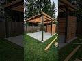 Empty Backyard Turned Into Luxury Pergola 😍 #timelapse