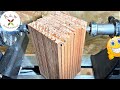 Woodturning: An idea with wooden sticks 👍👍