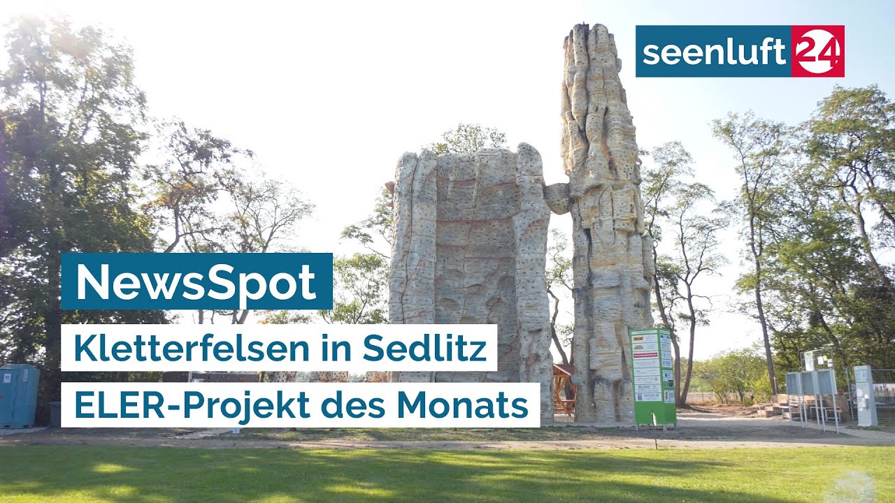NewsSpot: Kletterfelsen in Sedlitz ist ELER-Projekt des Monats