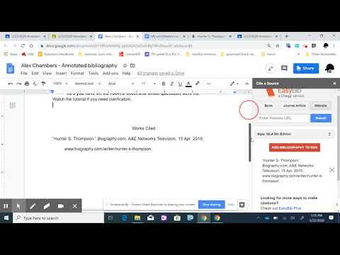 Easybib tutorial
