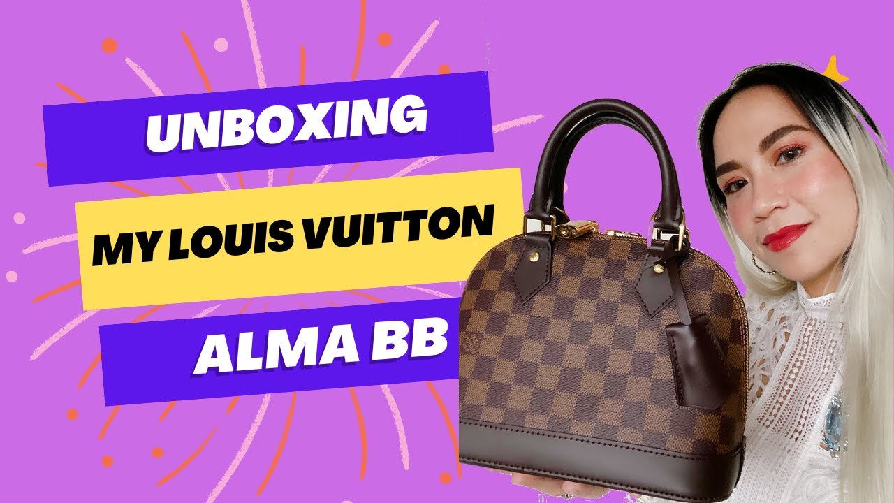 Unboxing my LOUIS VUITTON Alma bb in epi leather 