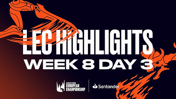 Full Day Highlights | W8D3 | 2022 LEC Summer