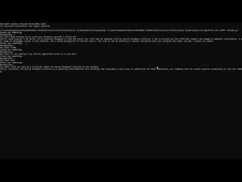Jarvis AI Assistant V0.3 Demo | ChatGPT and ElevenLabs API Demo