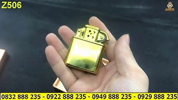 Bật lửa xăng đá đồng nguyên khối Zorro Z506 chính hãng | Batluadep.vn