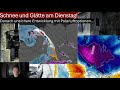 UPDATE zu SCHNEE und GLÄTTE am DIENSTAG - Danach UNSICHERE Entwicklung mit weiterem SCHNEE...