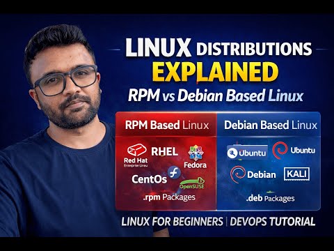 Linux Distributions Explained | RPM vs Debian Based Linux | DevOps for Beginners 2026
