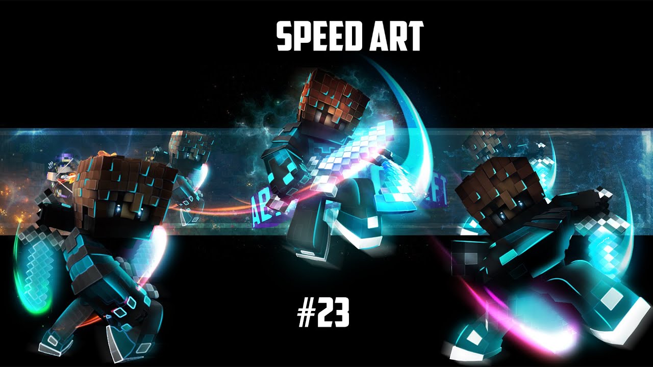 Minecraft Banner Speed art [23]- AbiasafCraft - YouTube