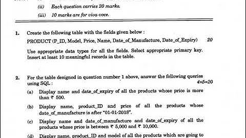 BCSL-034 practical question paper june 2018