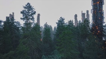 Forest Drone Loop satisfying animation 2020 | 2nd