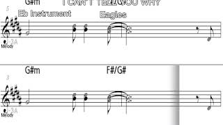 I Can’t Tell You Why Eagles - Eb Instrument